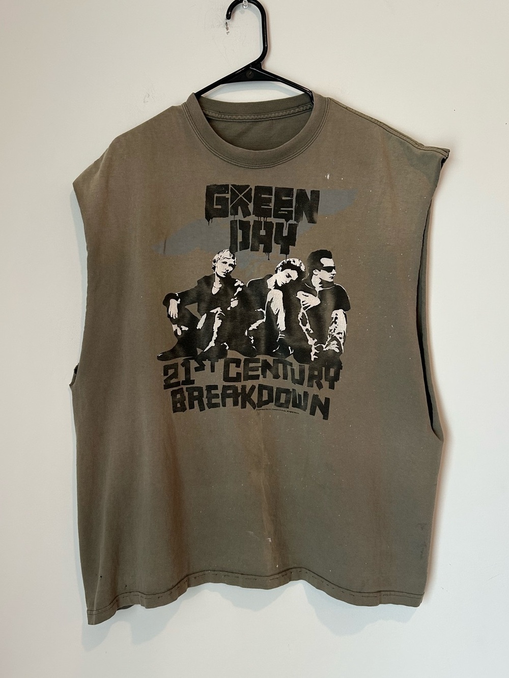 Green Day 21st Century Breakdown 2XL Distressed Tank